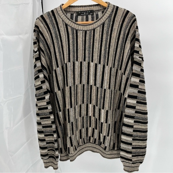 Vintage Other - Vintage Protege Collection Mens Wool Alpaca Blend Size XXL Cosby Style 3D Knit